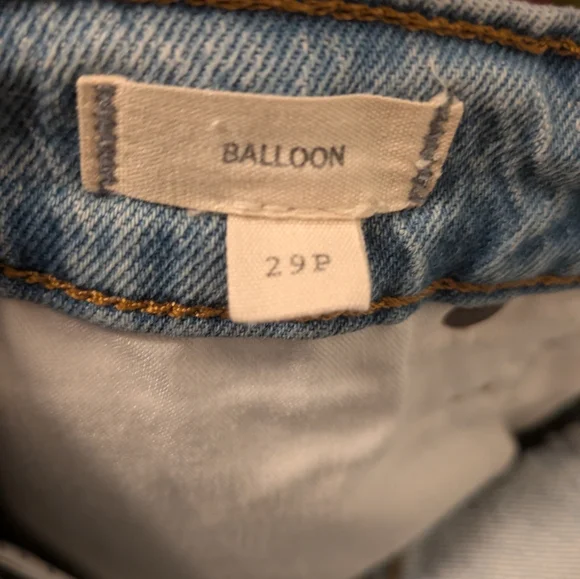 Madewell Balloon Jeans Size 29P - Picture 11 of 13